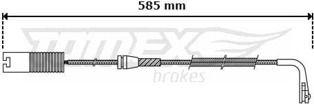 Warning Contact, brake pad wear TX 30-35