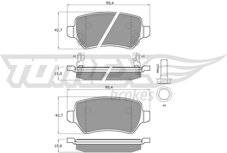 Brake Pad Set, disc brake TX 12-97