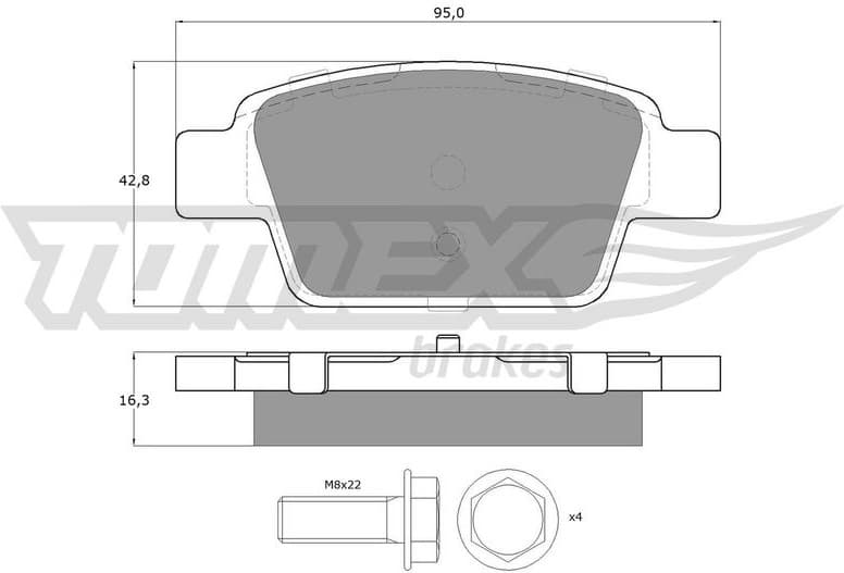 Brake Pad Set, disc brake TX 12-51