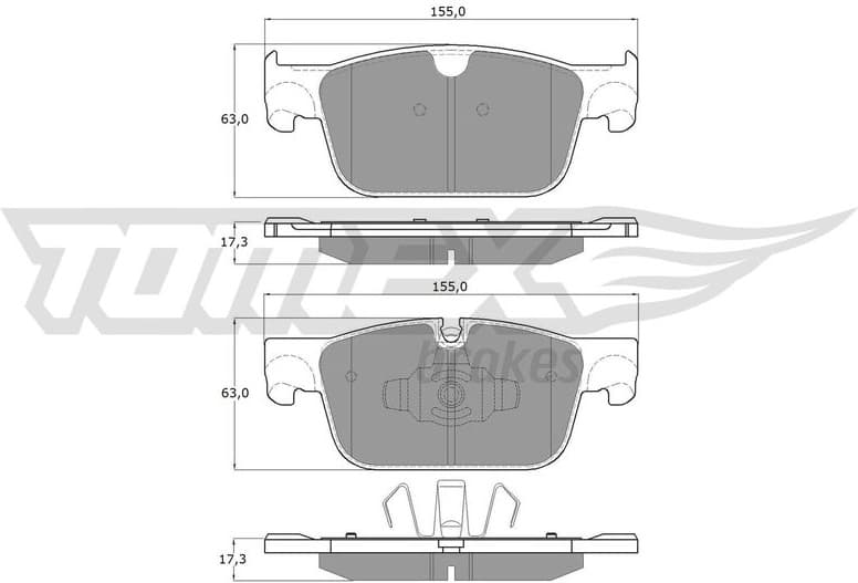 Brake Pad Set, disc brake TX 18-86
