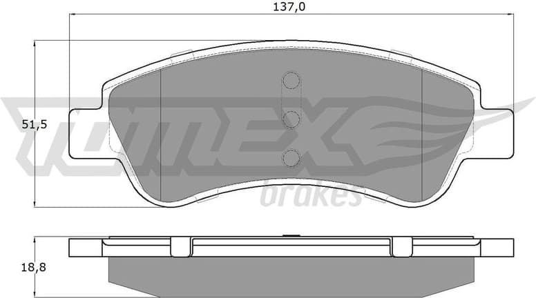 Brake Pad Set, disc brake TX 14-64