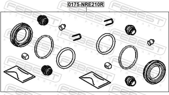 Repair Kit, brake caliper 0175-NRE210R - image 2
