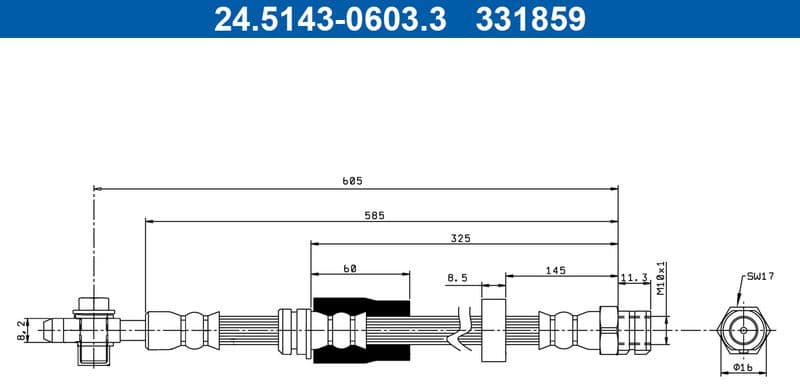 Brake Hose 24.5143-0603.3