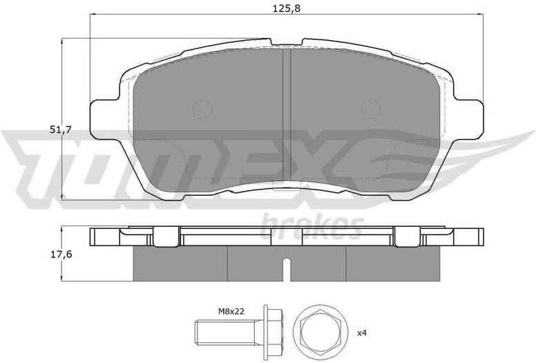 Brake Pad Set, disc brake TX 17-95
