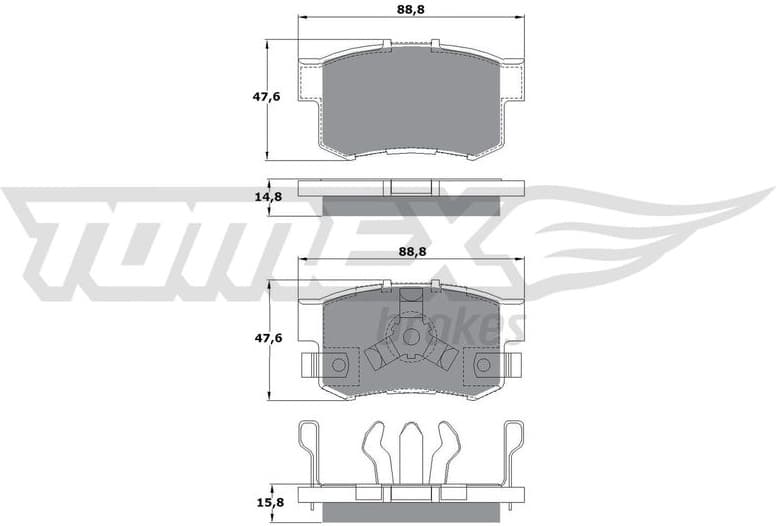 Brake Pad Set, disc brake TX 17-53