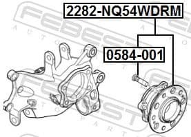Wheel Hub 2282-NQ54WDRM - image 2