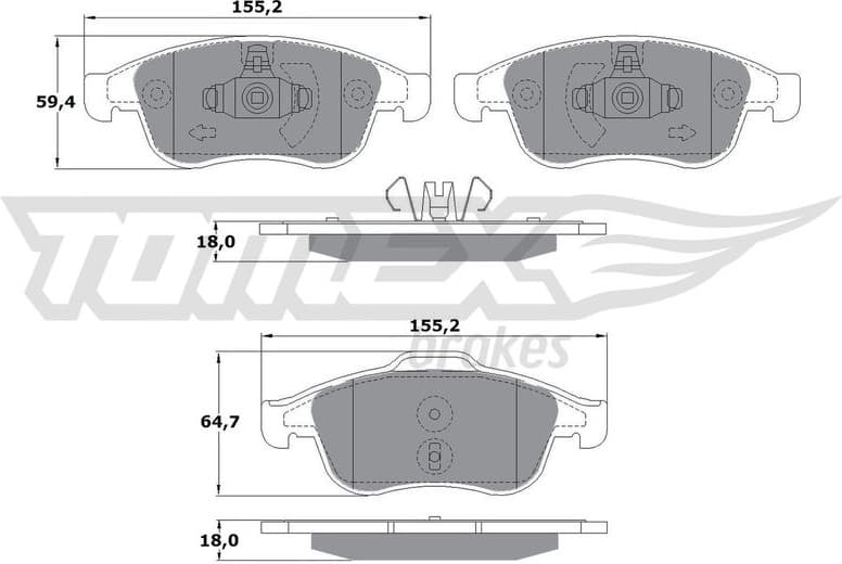 Brake Pad Set, disc brake TX 16-41