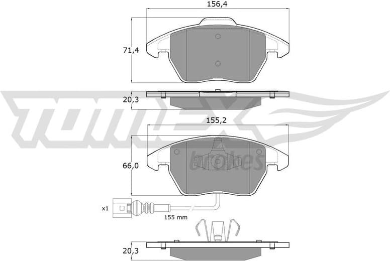 Brake Pad Set, disc brake TX 13-11
