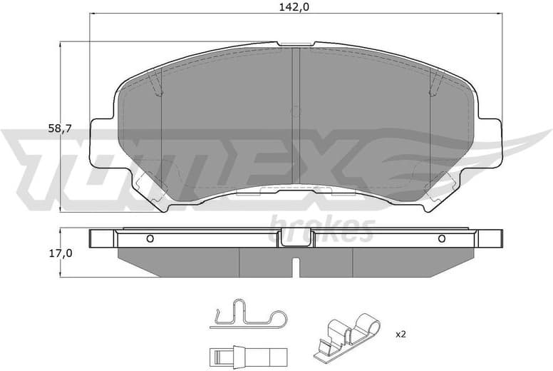 Brake Pad Set, disc brake TX 15-97
