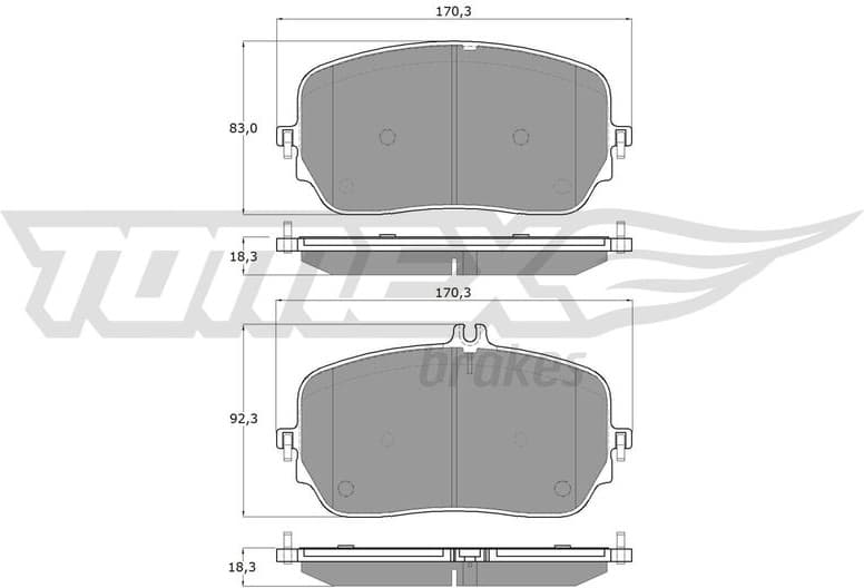 Brake Pad Set, disc brake TX 19-78