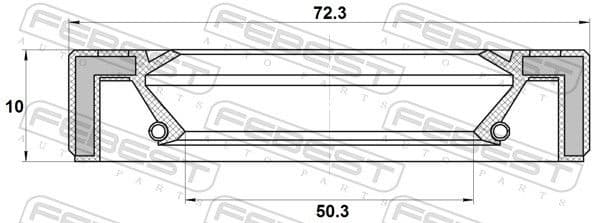 Shaft Seal, differential 95GAS-52721010R - image 2