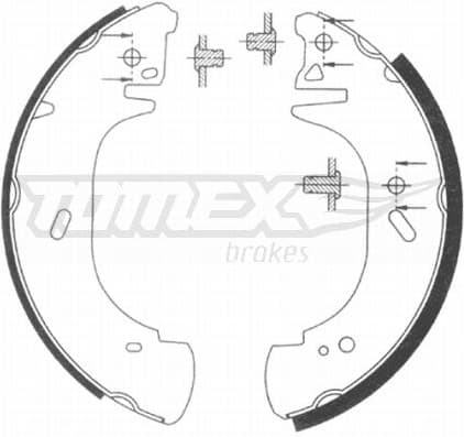 Brake Shoe Set TX 20-89