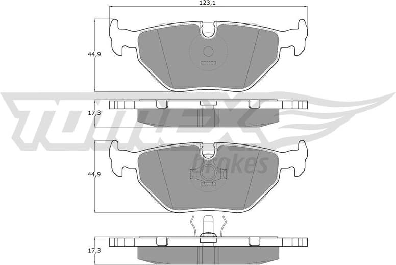 Brake Pad Set, disc brake TX 10-70