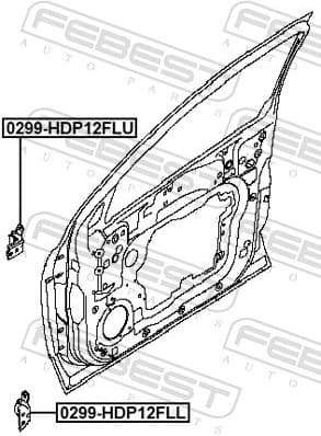 Door Hinge 0299-HDP12FLL - image 2