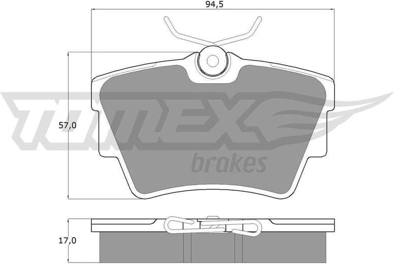 Brake Pad Set, disc brake TX 13-09