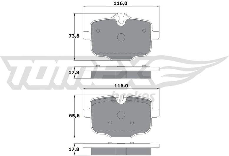 Brake Pad Set, disc brake TX 17-36