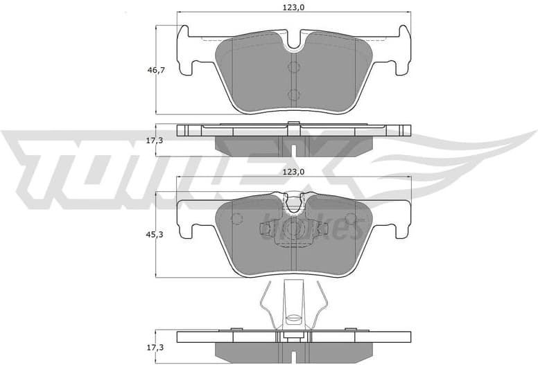 Brake Pad Set, disc brake TX 16-86
