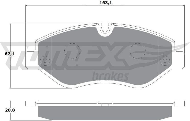 Brake Pad Set, disc brake TX 14-25