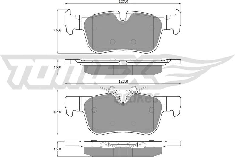 Brake Pad Set, disc brake TX 18-44