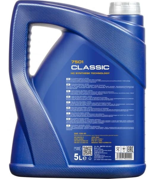 Engine Oil MANNOL 7501 Classic 10W-40 MN7501-5 - image 2