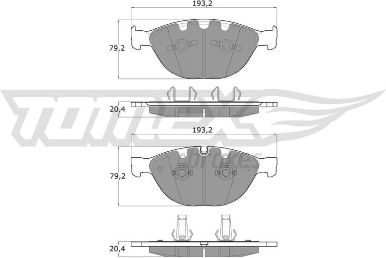 Brake Pad Set, disc brake TX 17-37