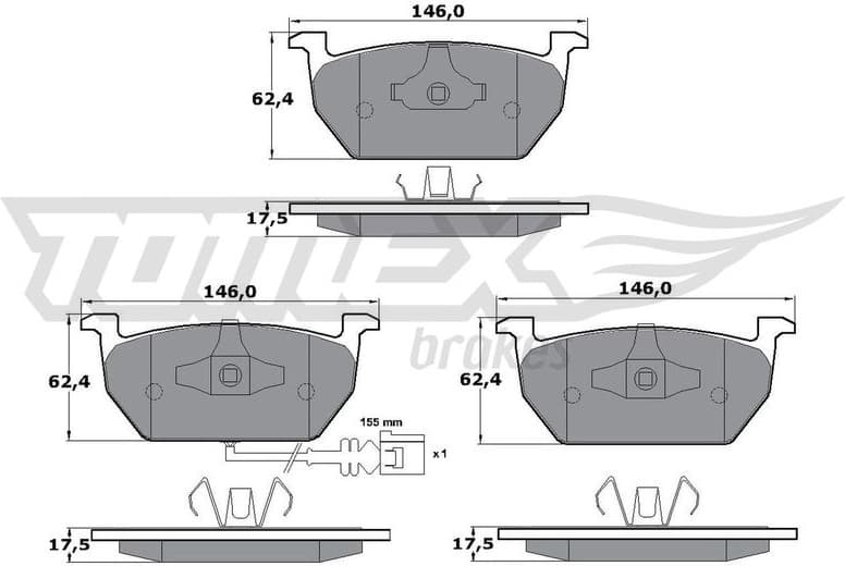 Brake Pad Set, disc brake TX 17-03