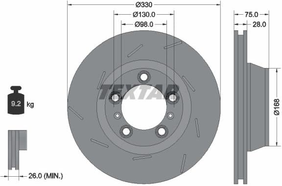 Brake Disc PRO+ 92220607