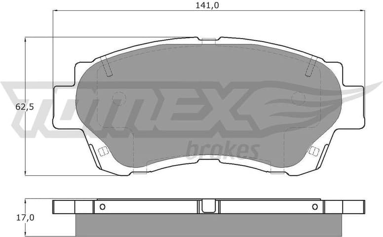 Brake Pad Set, disc brake TX 13-72
