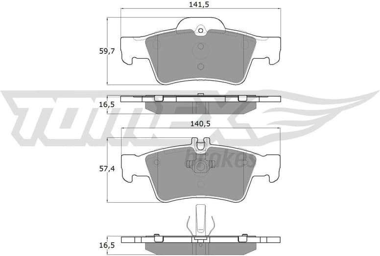 Brake Pad Set, disc brake TX 14-30