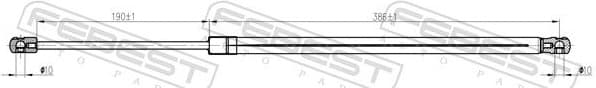 Gas Spring, boot/cargo area 23117-016 - image 2