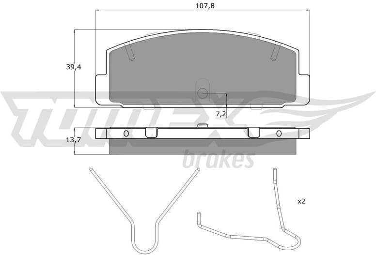 Brake Pad Set, disc brake TX 13-06