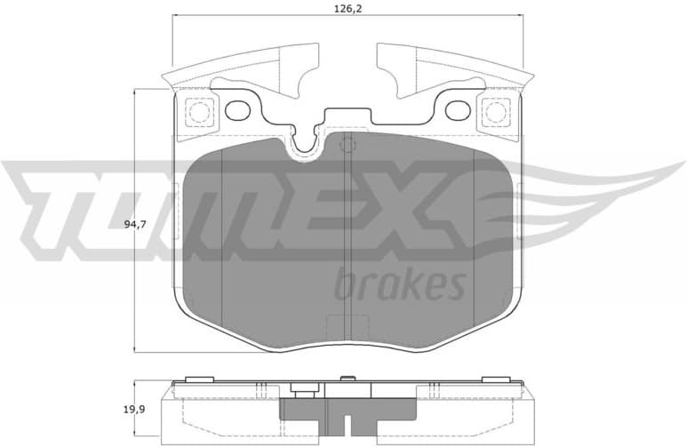 Brake Pad Set, disc brake TX 19-86