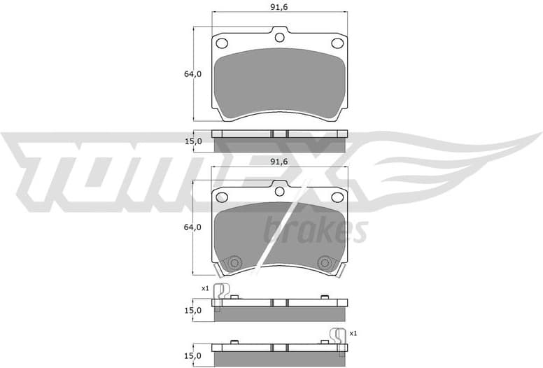 Brake Pad Set, disc brake TX 10-91