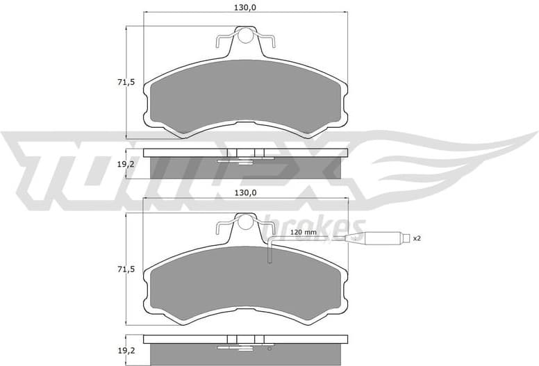 Brake Pad Set, disc brake TX 10-46