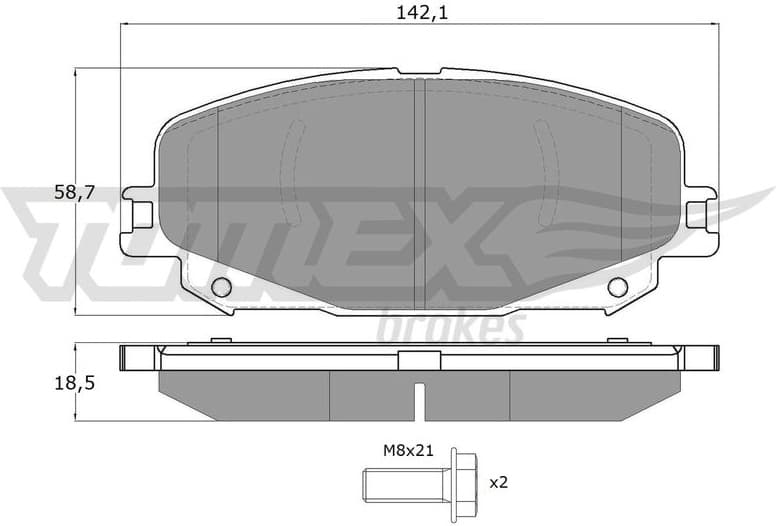 Brake Pad Set, disc brake TX 19-74