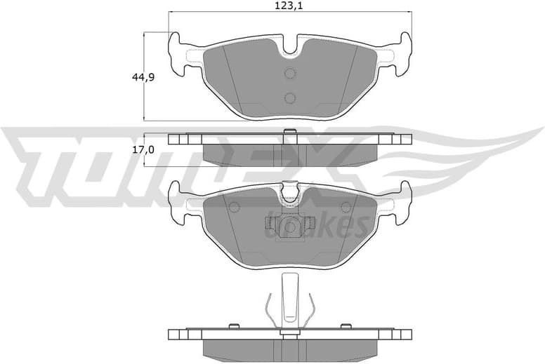 Brake Pad Set, disc brake TX 13-17