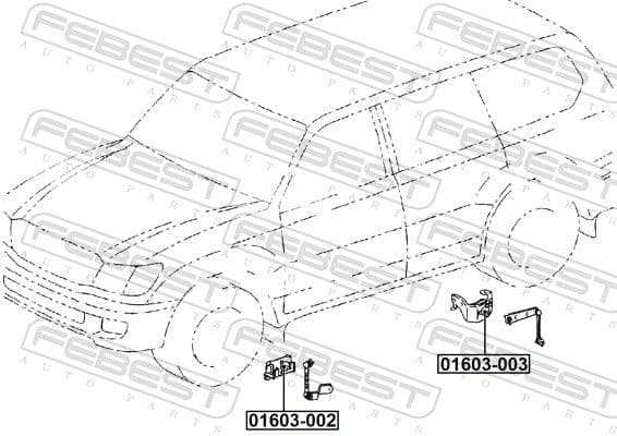 Sensor, headlight levelling 01603-003 - image 2