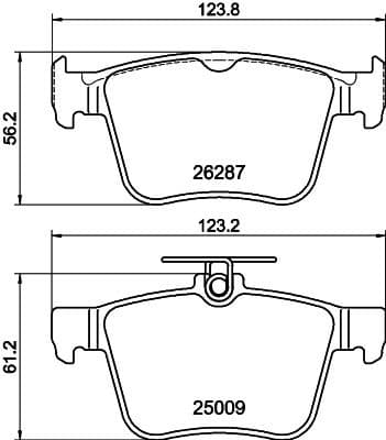 Brake Pad Set, disc brake 8DB 355 044-951