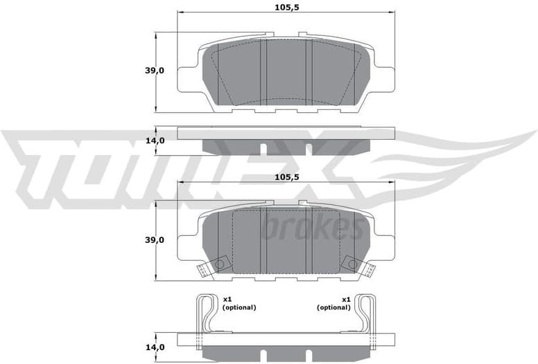 Brake Pad Set, disc brake TX 17-57