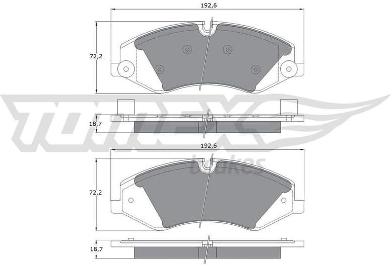 Brake Pad Set, disc brake TX 17-73