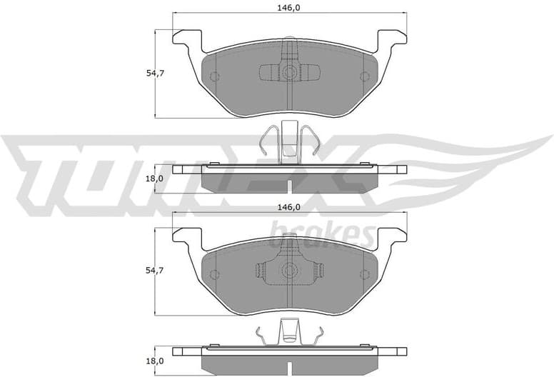 Brake Pad Set, disc brake TX 18-95