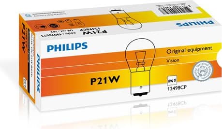 Lemputė 12V 21W BA15s - 12498CP (PHILIPS) - Autoera - image 2