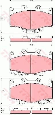Brake Pad Set, disc brake GDB3383