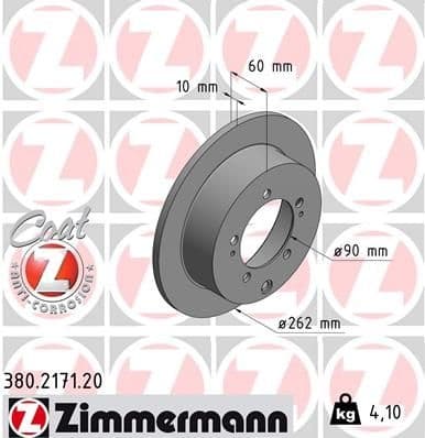 Brake Disc COAT Z 380.2171.20