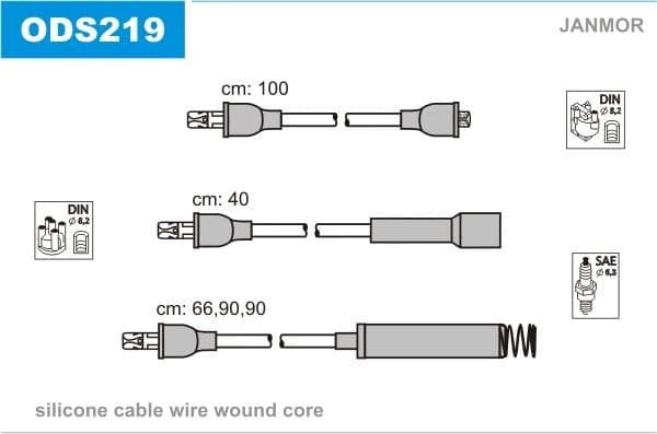 Ignition cable set ODS219