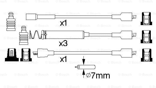 Ignition Cable Kit 0986356800 - image 5