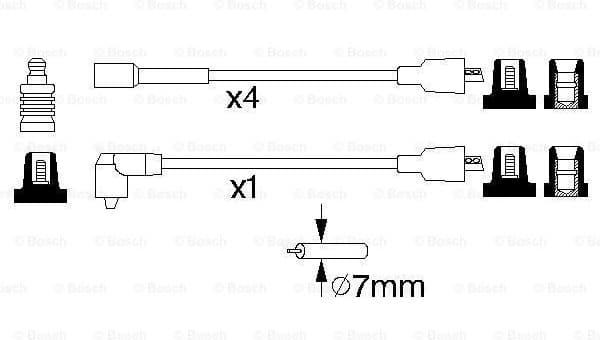 Ignition Cable Kit 0986356864 - image 5