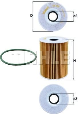 Filter oil OX254D5