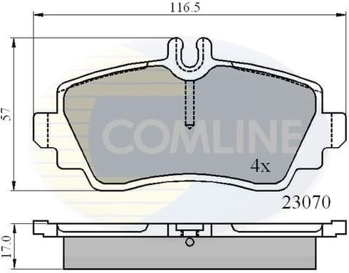 Brake pads front CBP0748