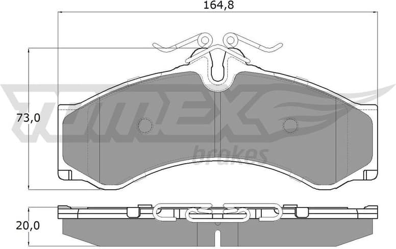 Brake Pad Set, disc brake TX 11-48